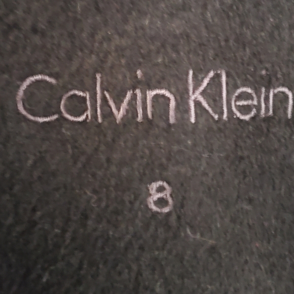 Calvin Klein 8 Black Wool Coat - Picture 5 of 5